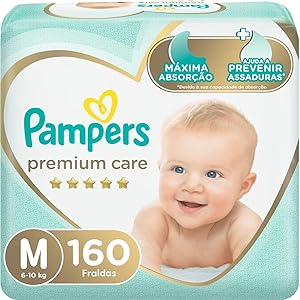 fralda-pampers-premium-care-m-160-fraldas - Imagem