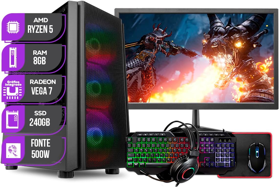 pc-gamer-completo-mancer-ryzen-5-4600g-8gb-ddr4-ssd-240gb-monitor-21 - Imagem