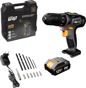 parafusadeira-e-furadeira-com-impacto-wap-bpfi-12k4-led-de-iluminacao-e-pega-emborrachada - Imagem