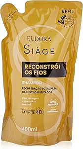 Eudora Siage Shampoo Reconstroi Os Fios 400ml Refil