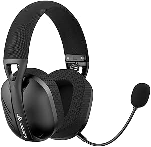 fone-de-ouvido-headset-gamer-havit-fuxi-h3-black-quad-mode-com-fio-e-sem-fio-wireless-24ghz-bluetooth-cabo-usb-c-cabo-35mm-surround-baixa-latencia - Imagem