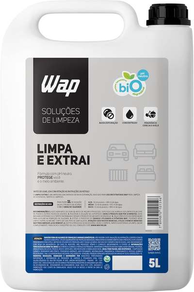 detergente-limpador-para-extratoras-wap-limpa-e-extrai-5l-com-fragrancia-e-sem-espuma-branco-e-azul - Imagem