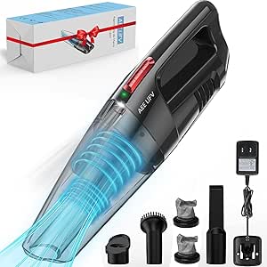 aspirador-de-po-portatil-sem-fios-9000pa-succao-poderosa-com-luz-led-umidoseco-recarregavel-para-carros-e-casa-com-filtro-duplo-lavavel-preto-127v - Imagem