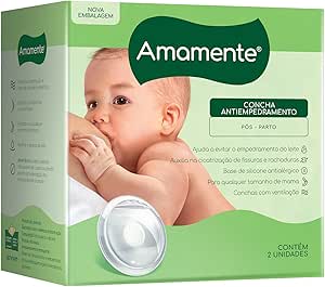 amamente-concha-antiempedramento-base-flexivel-pos-parto-amamente-pacote-de-2 - Imagem