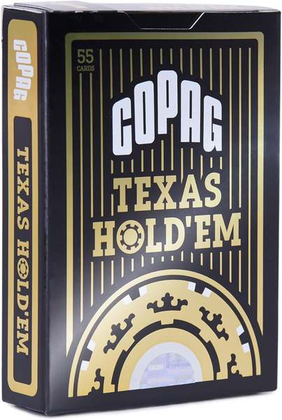 Baralho Poker Texas Hold'em Naipe Grande - Dourado - Copag