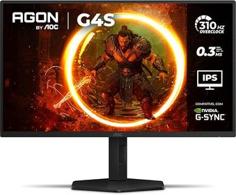 Monitor Gamer Aoc Agon G4s 25" 310hz 0.3ms Hdr10 Ips Base Ajustável 25g4s/p