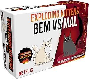 galapagos-exploding-kittens-bem-vs-mal-jogo-de-cartas-para-amigos-2-a-5-jogadores-15-minutos-por-partida - Imagem