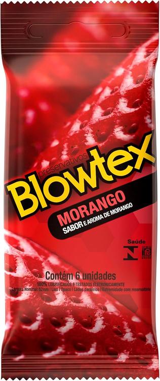 blowtex-preservativo-morango-com-6-unidades-vermelho - Imagem