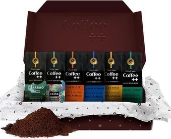 kit-6-pacotes-cafe-especial-torrado-e-moido-variedades-coffee-mais - Imagem