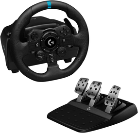 volante-logitech-g923-para-ps5-ps4-e-pc-com-force-feedback-trueforce-pedais-responsivos-launch-control-e-acabamento-em-couro - Imagem
