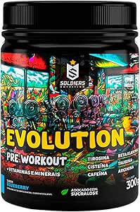 Imagem do produto Soldiers Nutrition - Pré-Treino Evolution Pré Workout 300g - (Blueberry) na loja Amazon