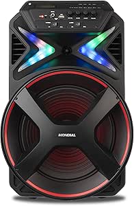 MONDIAL Caixa Amplificada Connect Lights, Preto/Vermelho, 400W RMS, Bivolt - CM-400