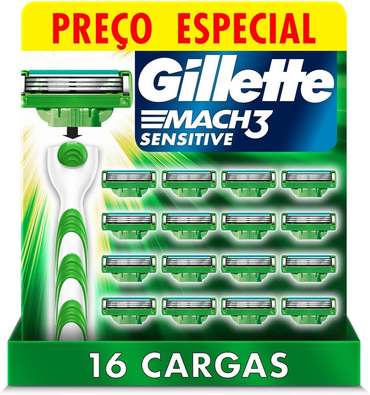 gillette-mach3-sensitive-carga-para-aparelho-de-barbear-16-unidades - Imagem