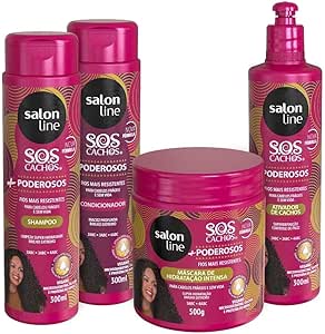 salon-line-kit-sos-cachos-10-em-1-multibeneficios-com-4-produtos-nao-veganos-para-ondulados-cacheados-e-crespos-300ml-e-500g - Imagem