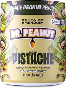 Dr. Peanut Pasta De Amendoim Pistache 600g Com Whey Protein