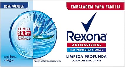 pack-sabonete-em-barra-antibacterial-rexona-limpeza-profunda-envoltorio-6-unidades-de-84g-cada-leve-mais-pague-menos-rexona - Imagem