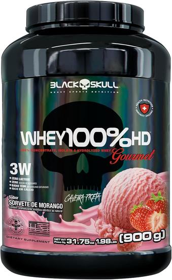 whey-100-hd-gourmet-morango-900g - Imagem