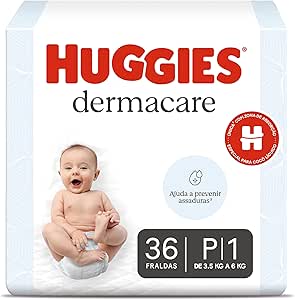 fralda-huggies-dermacare-tamanho-p-36-fraldas-descartaveis-com-tecnologia-avancada-para-pele-sensivel-absorcao-rapida-e-protecao-contra-assaduras-por-ate-12-horas - Imagem