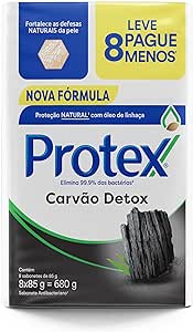 sabonete-em-barra-protex-carvao-detox-8-unid-85g-promo-leve-mais-pague-menos - Imagem