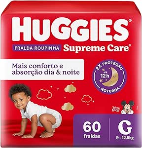 Huggies Fralda Roupinha Supreme Care G 60 Un