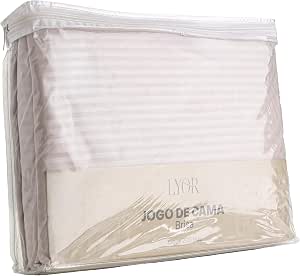LYOR - Jogo de Cama Queen Brisa Toque 200 Fios Microfibra Rosa