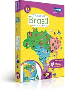 mapa-do-brasil-quebra-cabeca-100-pecas-toyster-brinquedos - Imagem