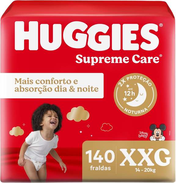 huggies-fralda-supreme-care-xg-140-fraldas-cor-vermelho-xn4z - Imagem