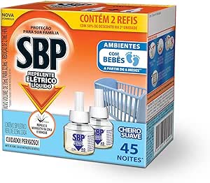 sbp-repelente-eletrico-liquido-cheiro-suave-com-2-unidades-de-35ml - Imagem