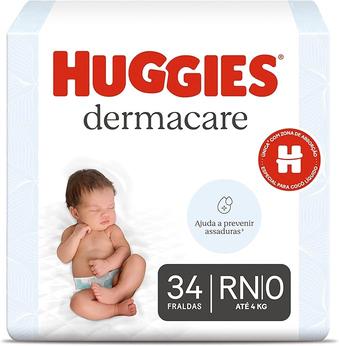 fralda-huggies-premium-dermacare-tamanho-rn-34-fraldas-premium-com-tecnologia-avancada-para-pele-sensivel-do-bebe-que-ajuda-previnir-assaduras - Imagem