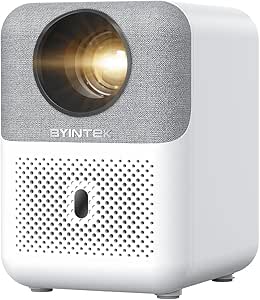 BYINTEK Projetor U4, Suporta 4K 1080P Full HD, Foco Automático, WiFi Inteligente e Projetor BT 5.0, Alto-falante Bluetooth, 400 ANSI Lumens, Adequado Para Home Theater