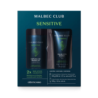 kit-malbec-club-sensitive-espuma-de-barbear-190g-balm-pos-barba-100g - Imagem