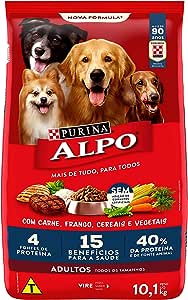 nestle-purina-alpo-racao-seca-para-caes-receitas-caseiras-carne-grelhada-com-vegetais-101kg - Imagem