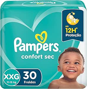 fralda-pampers-confort-sec-xxg-30-fraldas - Imagem