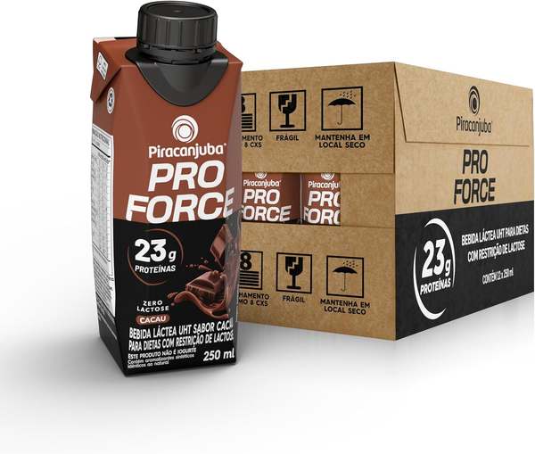 piracanjuba-proforce-23g-de-proteinas-zero-lactose-sabor-cacau-12-unidades-de-250ml - Imagem