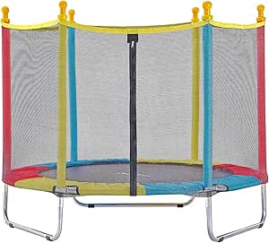 justfun-cama-elastica-infantil-140m-ou-180m-trampolim-infantil-cama-elastica-resistente-pula-pula-premium-para-area-interna-ou-externa-playground-brinquedo-diversao-para-criancas-brincar - Imagem