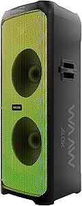 WAAW Caixa de Som Bluetooth WAAW INFINITE 1000 Com Painel LED Flames E 1000W RMS