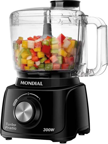 mini-processador-turbo-pratic-mondial-vermelho-300w-220v-mp-16-r - Imagem