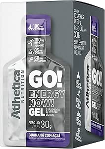 Atlhetica Nutrition Go! Energy Now Gel (10 Sachês De 30g) Guaraná Com Açaí, Multicolorido.
