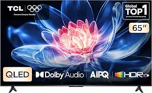 Smart TV TCL 65 Polegadas QLED 4K T6C WiFi Bluetooth Google TV Tela HVA e HDR10+ 65T6C