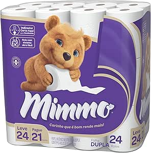 mimmo-papel-higienico-folha-dupla-30m-leve-24-pague-21-rolos - Imagem