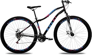 Bicicleta Colli Paris Aro 29 - Azul/rosa