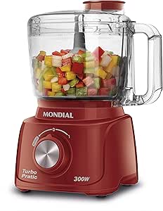mini-processador-turbo-pratic-mondial-vermelho-300w-220v-mp-16-r - Imagem