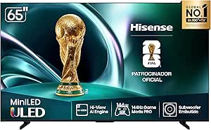 Hisense Smart Tv 4k 65" Polegadas 65u7qg Mini Led 144hz Com Dolby Vision Iq, Hdr10+ Adaptative, Dolby Vision Iq, Dolby Gaming, Hlg, Filmmaker Mode, Dolby Atmos, Compatibilidade Alexa, Google Home