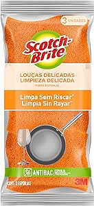 scotch-brite-3m-esponja-para-loucas-delicadas-03-unidades-laranja - Imagem