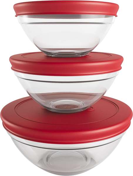conjunto-com-3-potes-de-vidro-redondos-com-tampa-plastica-vermelha-vdr7093-vm-euro-home-la6l - Imagem