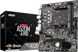 msi-pro-amd-a520-micro-atx-ddr4-sdram-placa-mae - Imagem
