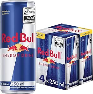 Pack de 4 Latas Red Bull Energético, Energy Drink, 250ml