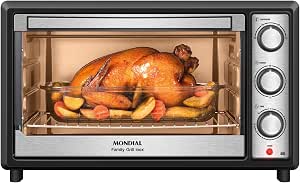 MONDIAL Forno Elétrico 48L Family Grill Inox, Mondial, Preto/Inox, 1800W, 110V - FRN-48-BI