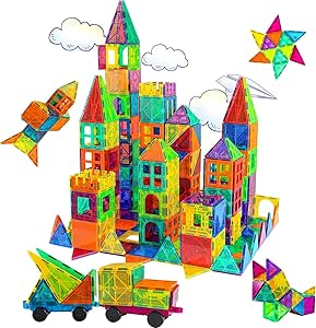 brastoy-blocos-de-montar-magneticos-construcao-brinquedo-infantil-educativo-steam-65pcs - Imagem