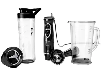 Imagem do produto Mixer e Blender Philco 400W Preto Pro Maxx PMX40A 2 Velocidades na loja Magazine Luiza